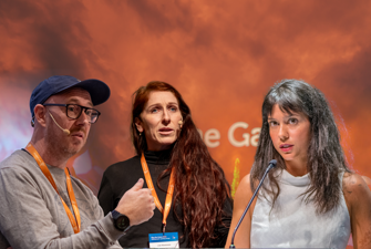 Speakers at a conference