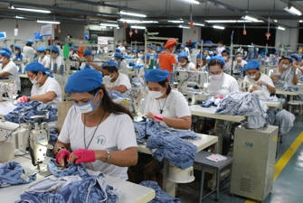 Garment factory in the Philippines. 