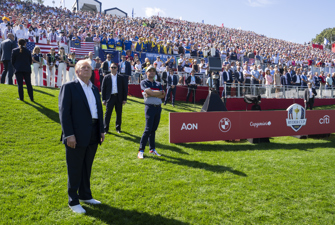 Trump at Ryder Cup in september 2025