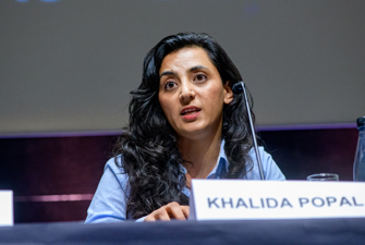 Khalida Popal i paneldebat