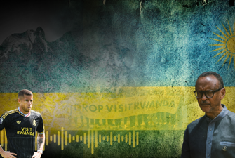 Graphic with Paul Kagame