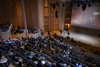Conference hall seen from above