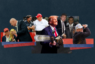 Trump in different settings